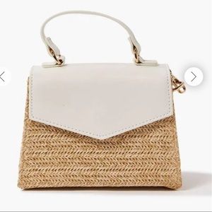 Straw Chain Crossbody Bag